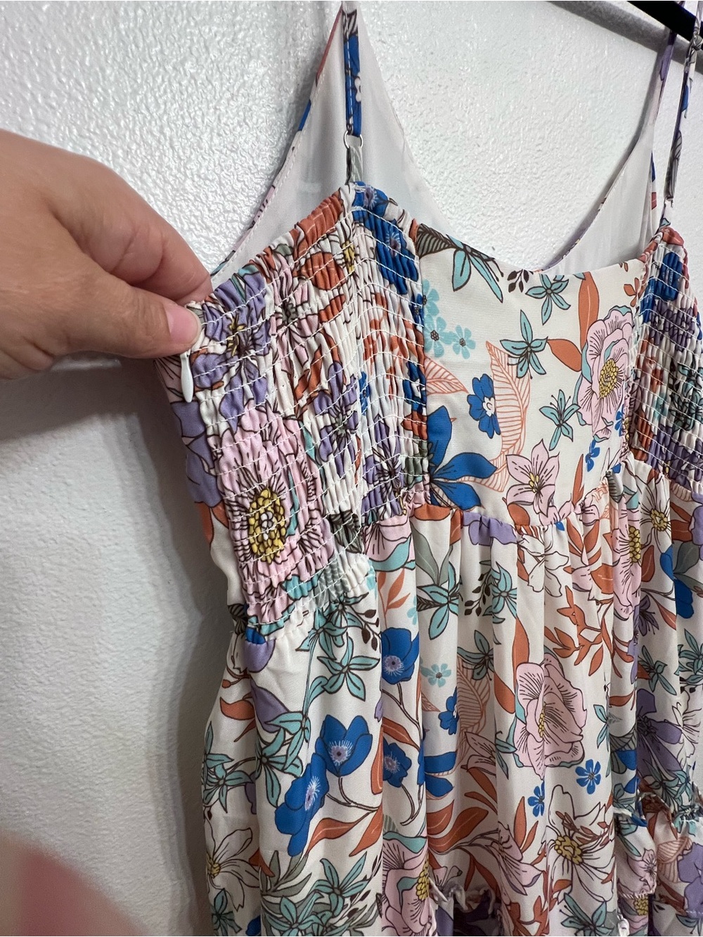 Peach Love California Floral Tiered Maxi Dress - Picture 7 of 10